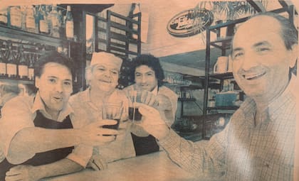 Don Ricardo, uno de los dueños de la pizzería Víctor