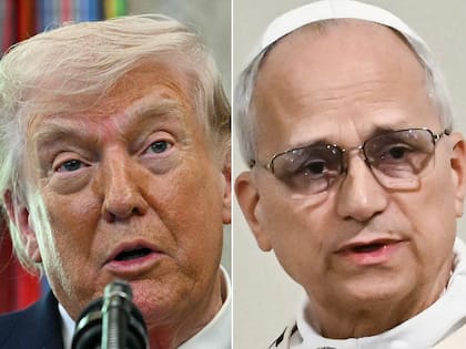 Donal Trump y el Papa León XIV