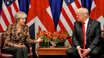 Donal Trump y Theresa May, juntos en septiembre de 2017