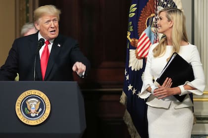 Donald e Ivanka Trump, en 2018