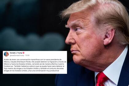 Donald Trump aseguró en su red social Truth Social que México cerraría la frontera sur "efectiva e inmediatamente"