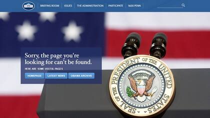 Donald Trump borró la versión en español de la web de la Casa Blanca