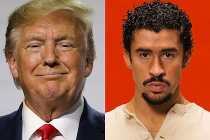Donald Trump dijo no estar de acuerdo con la selección de Bad Bunny como artista del show de medio tiempo del Super Bowl LX (Archivo)