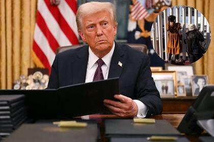 Donald Trump, en el Salón Oval de la Casa Blanca.
