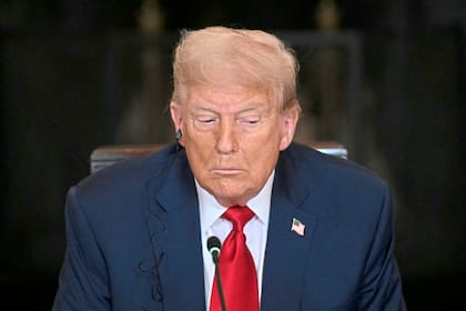 Donald Trump, em uma reunião na Casa Branca.