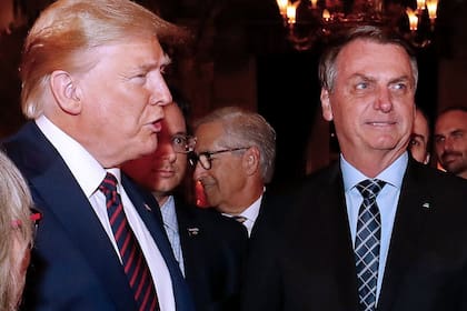 Donald Trump y Jair Bolsonaro, en Palm Beach