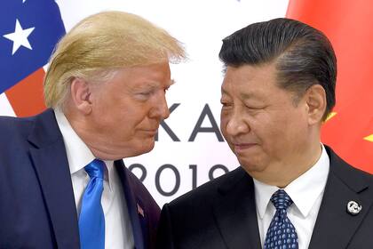 Donald Trump junto a Xi Jinping en 2019
