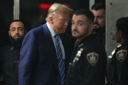 Donald Trump retorna a la corte de Manhattan luego de un receso. (AP/Mary Altaffer, Pool)