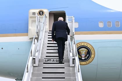 Donald Trump se sube al Air Force One