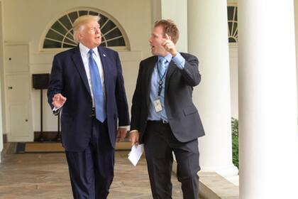 Donald Trump y Andrew Giuliani, en la Casa Blanca.