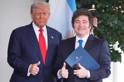 Donald Trump y Javier Milei, en la Casa Blanca
