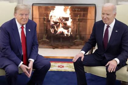 Donald Trump y Joe Biden, en una reunión en la Casa Blanca