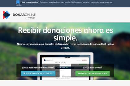 Donar Online, una iniciativa de la ONG tecnológica Wingu