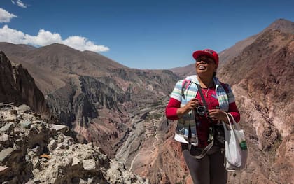 Donata López, guía del recorrido desde Iruya hasta San Isidro