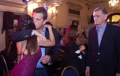 Donda, Massa y Binner, anoche en la celebración de Libres del Sur