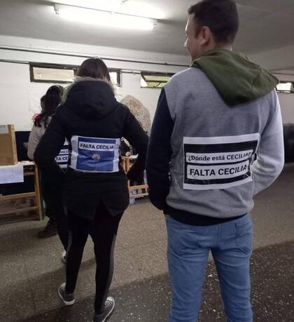 ¿Dónde está Cecilia? y Falta Cecilia, los mensajes en los votantes chaqueños