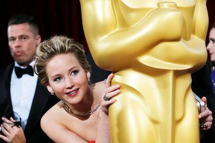 Jennifer Lawrence en los premios Oscar 2014.