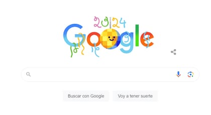 Doodle de Año Nuevo de Google