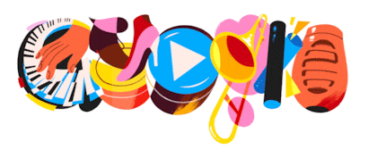 Doodle de Google en conmemoración de la Música Salsa en el Mes de la Herencia Hispana (doodles.google)