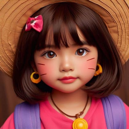 Dora la Exploradora según la inteligencia artificial de Copilot