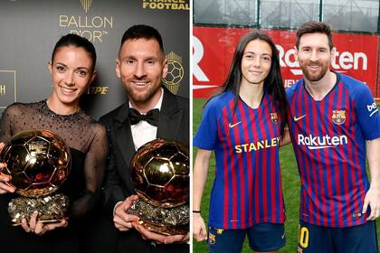 Dorados y culé, Aitana y Lionel, unidos por el talento y los colores de Barcelona