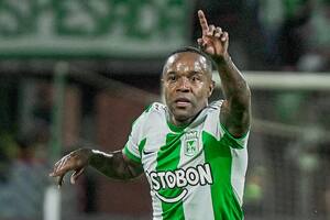 Dorlan Pabón marcó seis de los siete goles de su equipo, Atlético Nacional, en la Copa Libertadores 2023