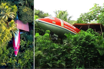 Dormir en el aire sin volar: un avión remodelado es una de las habitaciones estrella del hotel Costa Verde