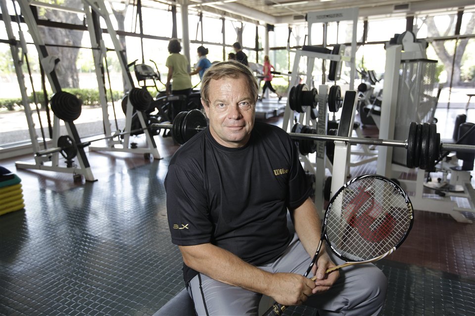 El PF Paul Dorochenko, en 2011 en Buenos Aires, cuando sentenció -ante LA NACION- que Federer podría jugar hasta los 40 años.
