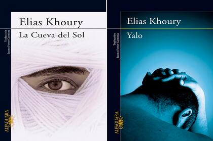 Dos de las novelas de Khoury traducidas al español: "La Cueva del Sol" y "Yalo"
