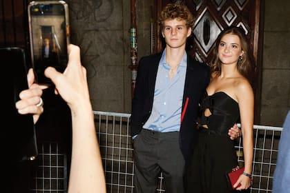 Dos de los nietos de Carolina Herrera, Miguel y Olimpia Báez Herrera