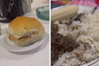 Dos de los platos que se comen en un día común en la Isla