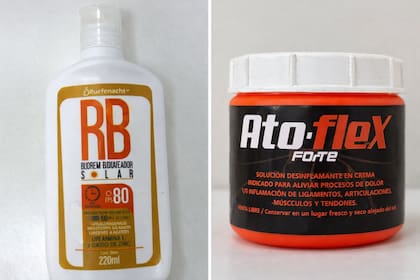 Dos de los productos prohibidos por la Anmat