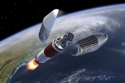 Dos de los satélites que fueron lanzados al espacio por la Agencia Espacial Europea.