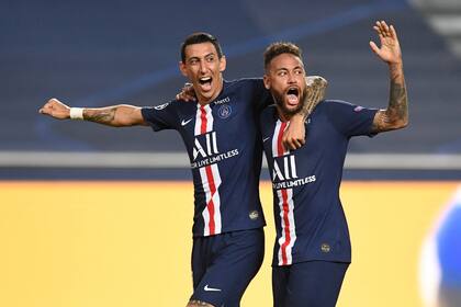 Dos de los tres mayores asistidores por partido en la historia estadística registrada de la Champions: Ángel Di María figura tercero, con 0,35 pases-gol por encuentro, y Neymar, primero, con 0,44.