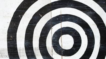 La primera versión del código de barras tenía forma de diana