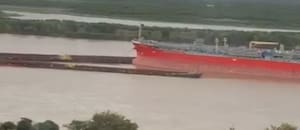 Dos embarcaciones protagonizaron un fuerte choque en el Río Paraná