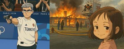 Dos memes clásicos de las redes transformados en viñetas al estilo Ghibli