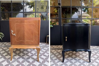 Dos mesitas de estilo restauradas por @benditamadera con una onda muy distinta