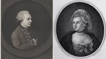 Dos retratos de finales del siglo XVIII de una misma persona: Chevalier d'Éon