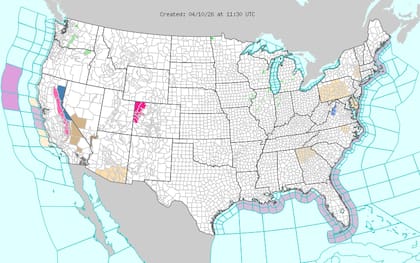 Dos sistemas de baja presión provenientes del Pacífico impactarán California de manera consecutiva