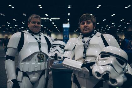 Dos stormtroopers fuera de entrenamiento