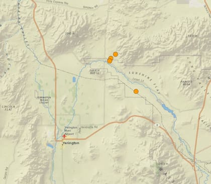 Dos terremotos se registraron en Nevada, cerca de Yerington