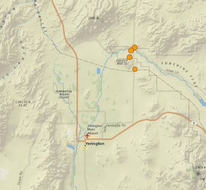 Dos terremotos se registraron en Nevada, cerca de Yerington