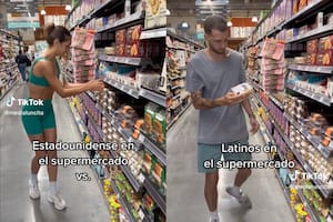 Son furor en TikTok y se rieron de una costumbre de los argentinos en el supermercado