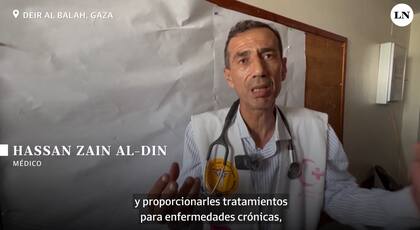 Dr. Hassan Zain al Din, médico palestino que se traslada día a día en su bicicleta para atender a sus pacientes.