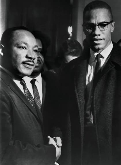 "Dr. King quiere lo mismo que yo: libertad": Malcolm X y Martin Luther King, en su breve y único encuentro, en el Capitolio de EE.UU., durante una audiencia del Senado sobre la Ley de Derechos Civiles, en 1964