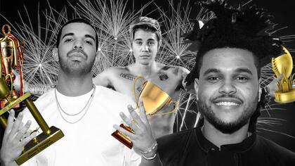 Drake, Justin Bieber y The Weekend, la trilogía del éxito de la industria de la música