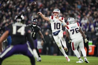 Drake Maye lidera a los Patriots a una victoria 28-24 sobre los Ravens y asegura lugar en playoffs