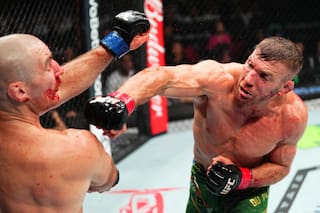 La “bomba” de un campeón que quebró la nariz de un rival y definió la corona de UFC 312