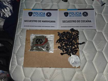 Droga secuestrada en el Barrio Rodrigo Bueno